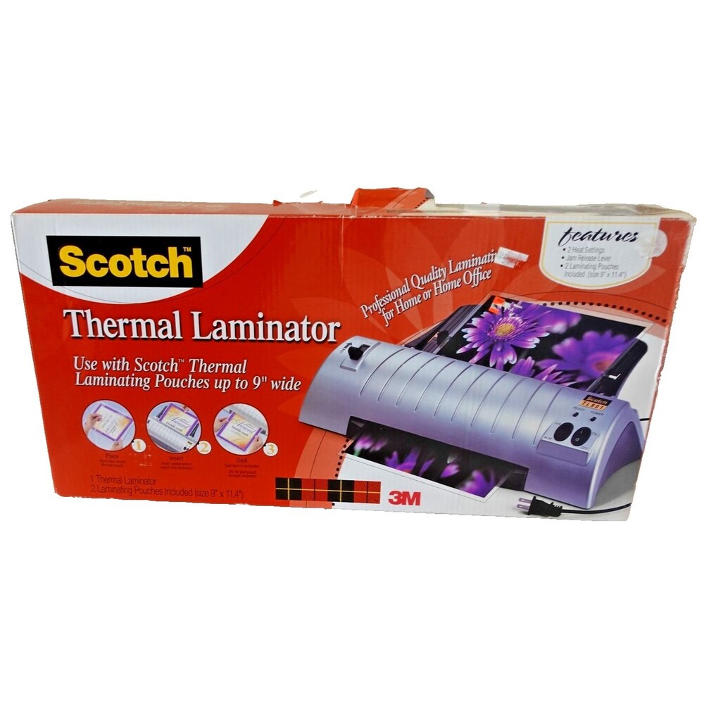 Scotch TL901 Thermal Laminator 9" Professional Home Office NEW in Damaged Box